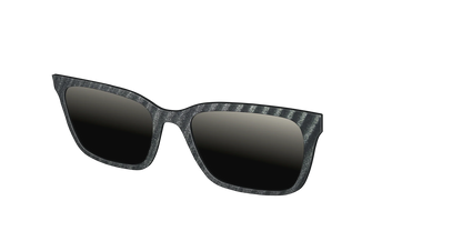 The Polarized Obsidian Stripe Sun Top