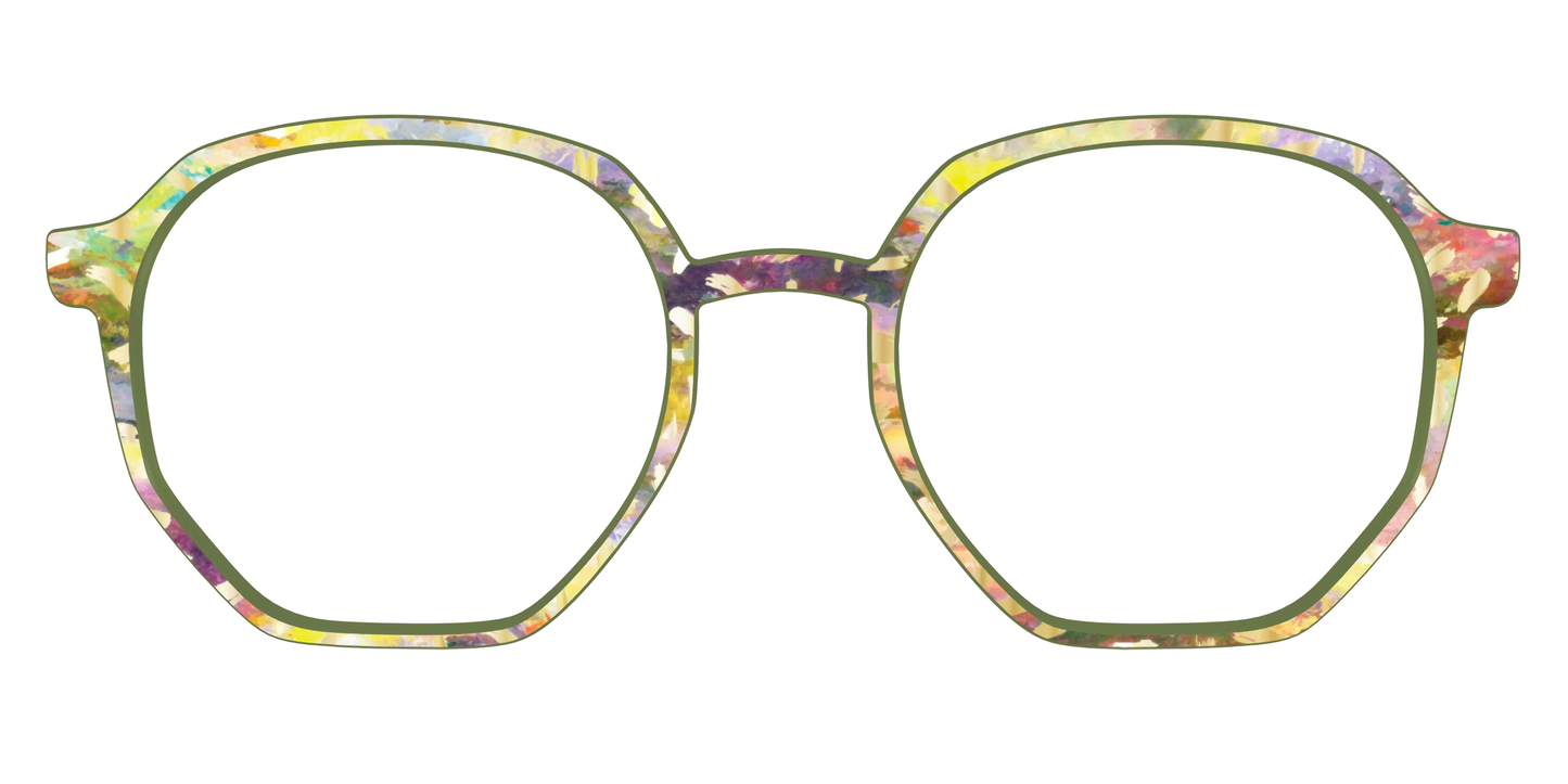 The Colorful Canvas with Gold Foil