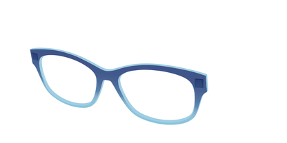 The Indigo to Sky Blue Gradient Crystal
