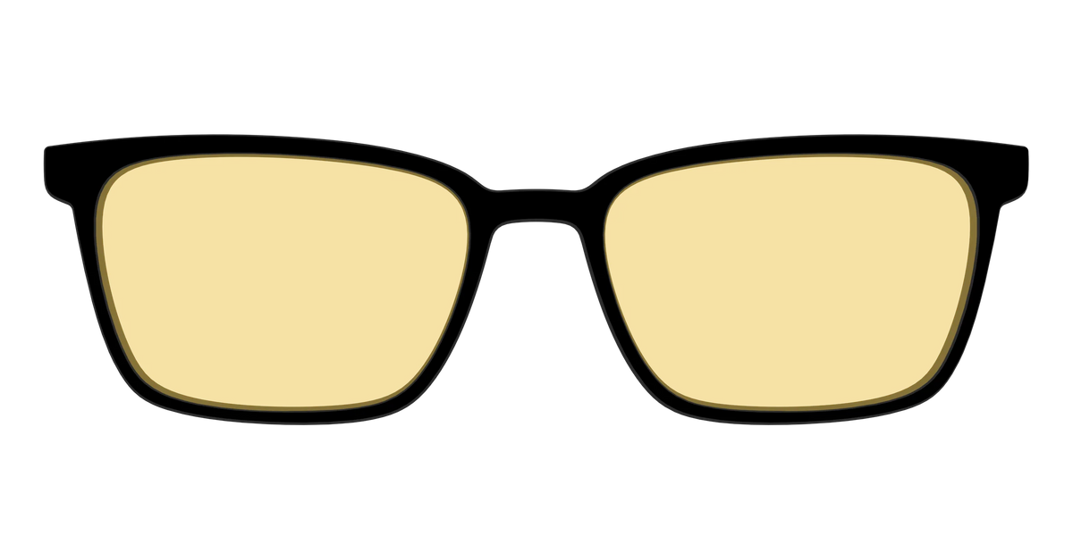 The Black With Citrine Yellow Lens