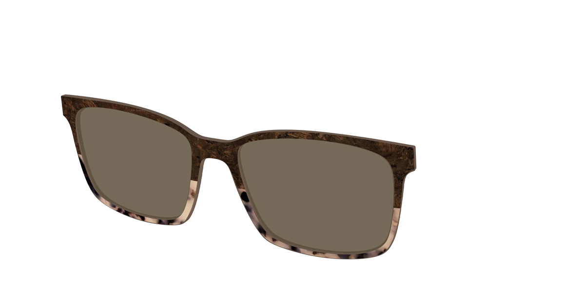 The Polarized Dark Oak Tortoise Split Sun Top