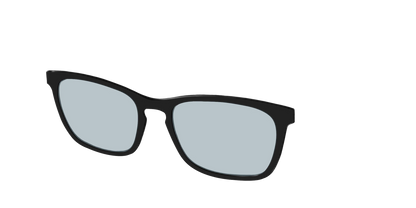 The Black With Slate Blue Lens