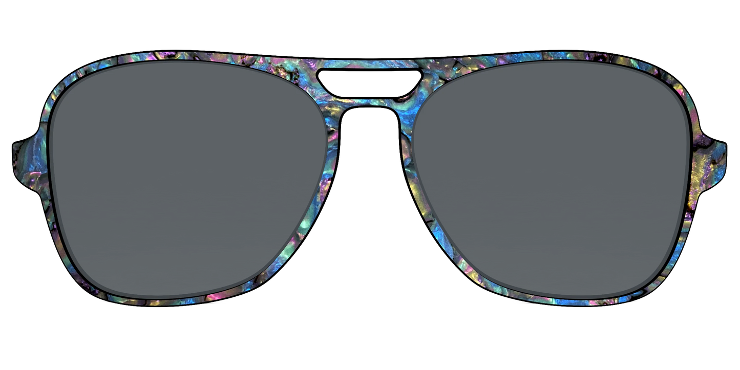 The Polarized Midnight Abalone Sun Top