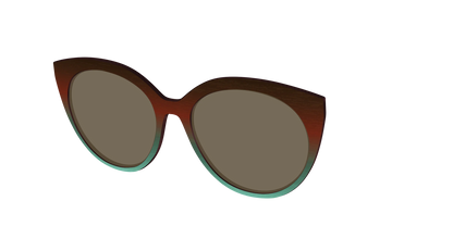 The Polarized Mahogany to Juniper Woodgrain Sun Top