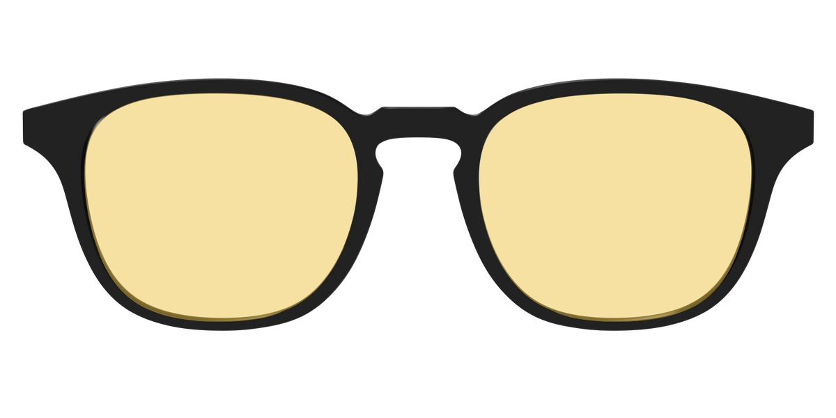 The Black With Citrine Yellow Lens