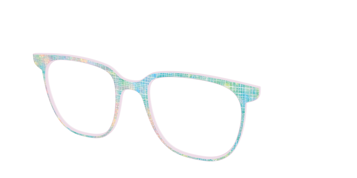 The Pastel Gradient with Holographic Hatching