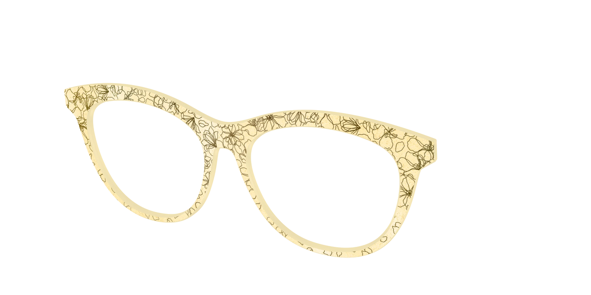 The Yellow Shimmer Petals with Gold Foil