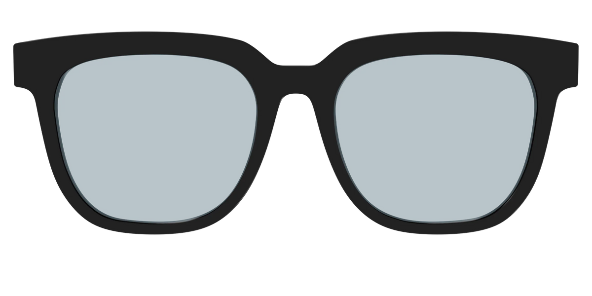 The Black With Slate Blue Lens