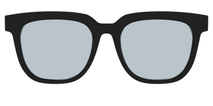 The Black With Slate Blue Lens