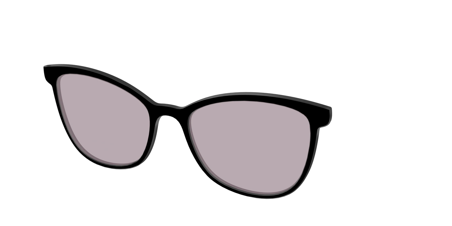The Black with Gray Gaming Lens