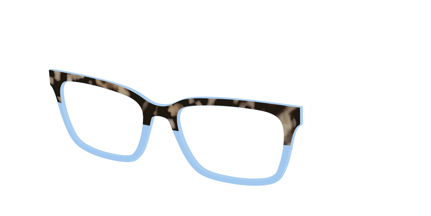 The Denim Tortoise Crystal Split