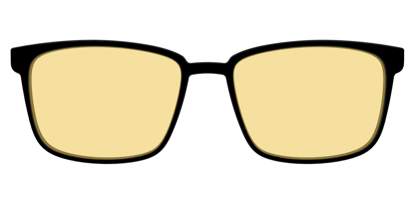The Black With Citrine Yellow Lens