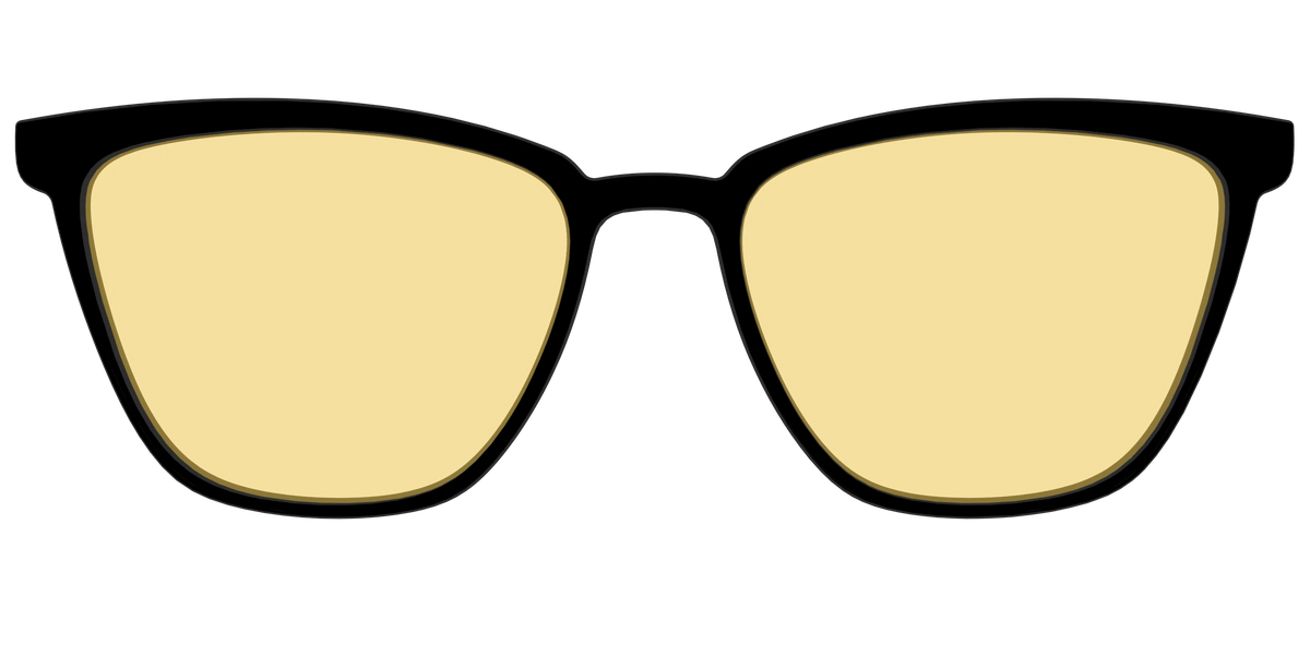 The Black With Citrine Yellow Lens