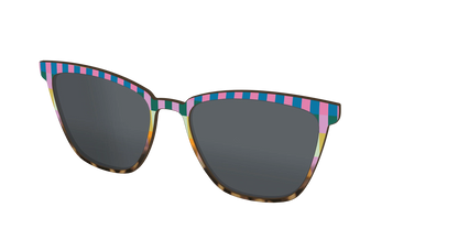The Polarized Summer Stripes Tortoise Sun Top