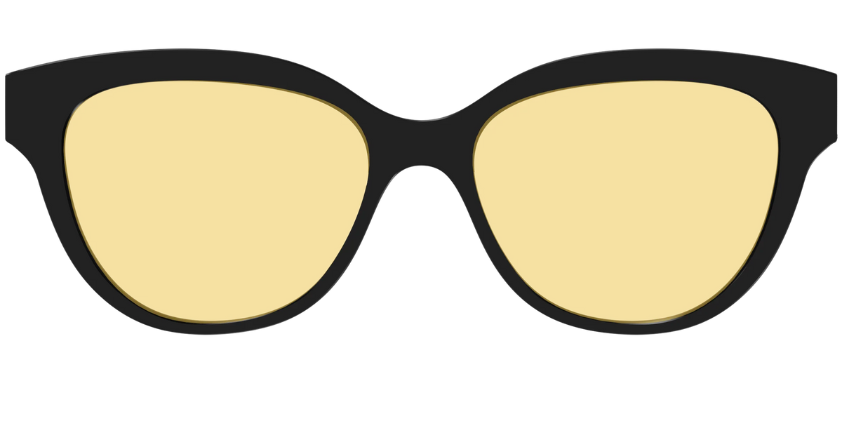 The Black With Citrine Yellow Lens