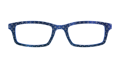 The Blue Shimmer with Silver Foil Anchors