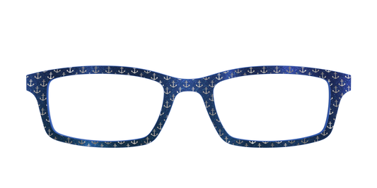 The Blue Shimmer with Silver Foil Anchors