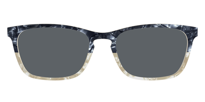 The Polarized Navy to Taupe Pearl Split Sun Top