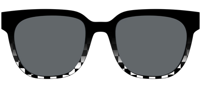 The Polarized Checkerboard Fade Sun Top