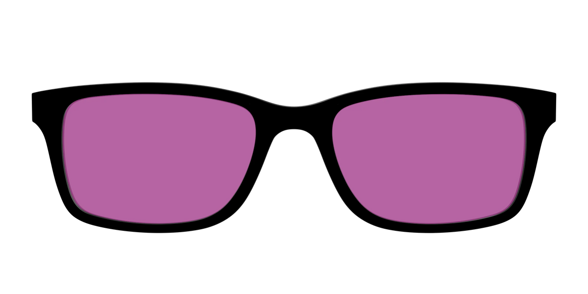 The Black with Violet Golf Lens