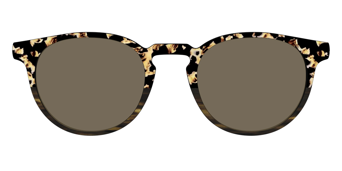 The Polarized Caramel Tortoise Horn Split Sun Top
