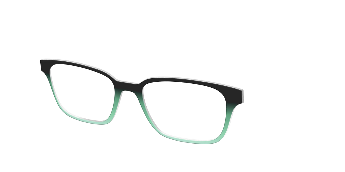 The Black to Spearmint Gradient