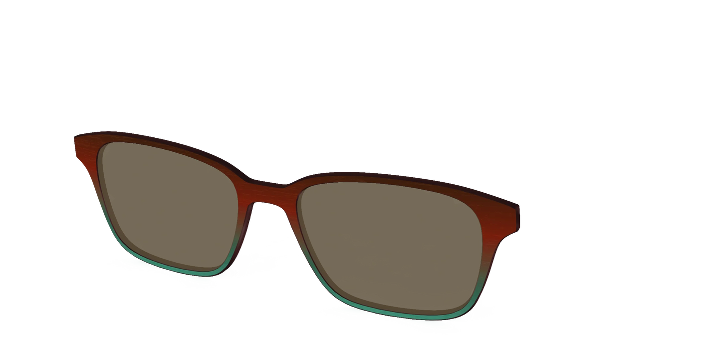 The Polarized Mahogany to Juniper Woodgrain Sun Top