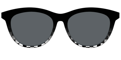 The Polarized Checkerboard Fade Sun Top