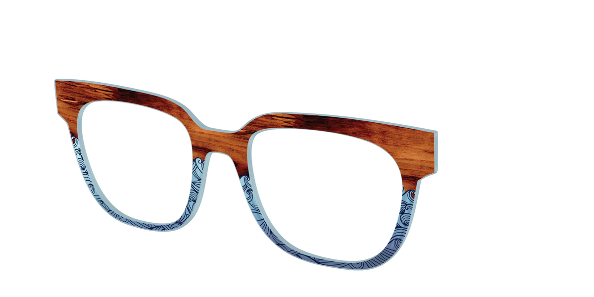 The Blue Wood Waves Crystal