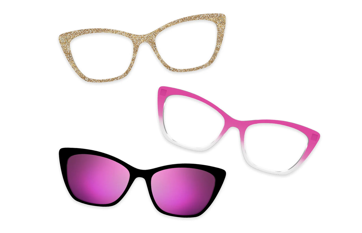 Pink Glitter Clear - Set