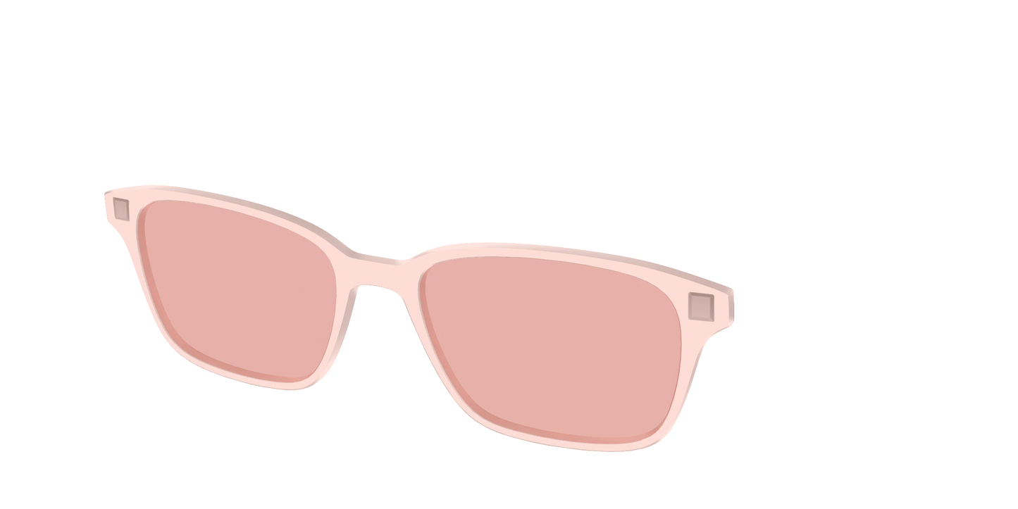 The Pink Crystal With Coral Pink Lens