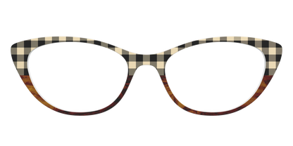 The Ivory Plaid Wood Split