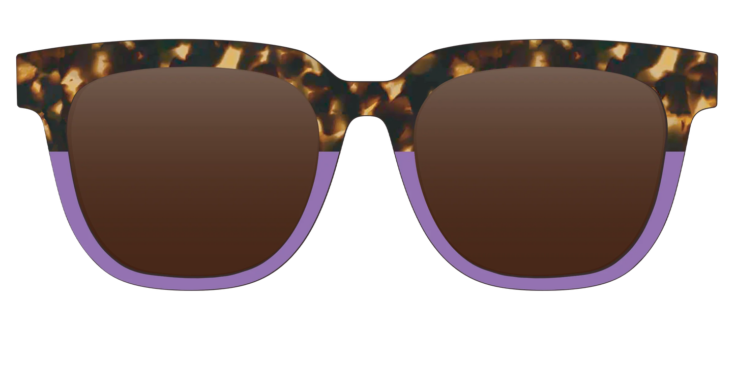 The Polarized Lavender Tortoise Split Sun Top