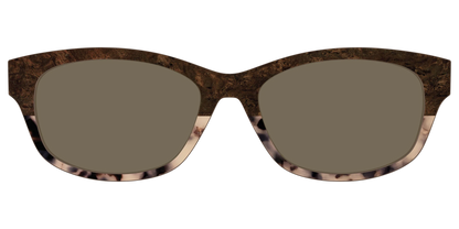 The Polarized Dark Oak Tortoise Split Sun Top