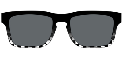 The Polarized Checkerboard Fade Sun Top