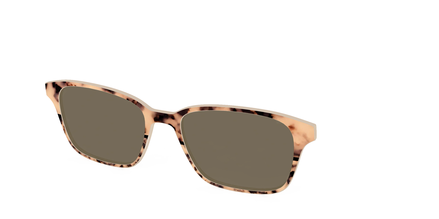 The Polarized Bisque Tortoise Split Sun Top