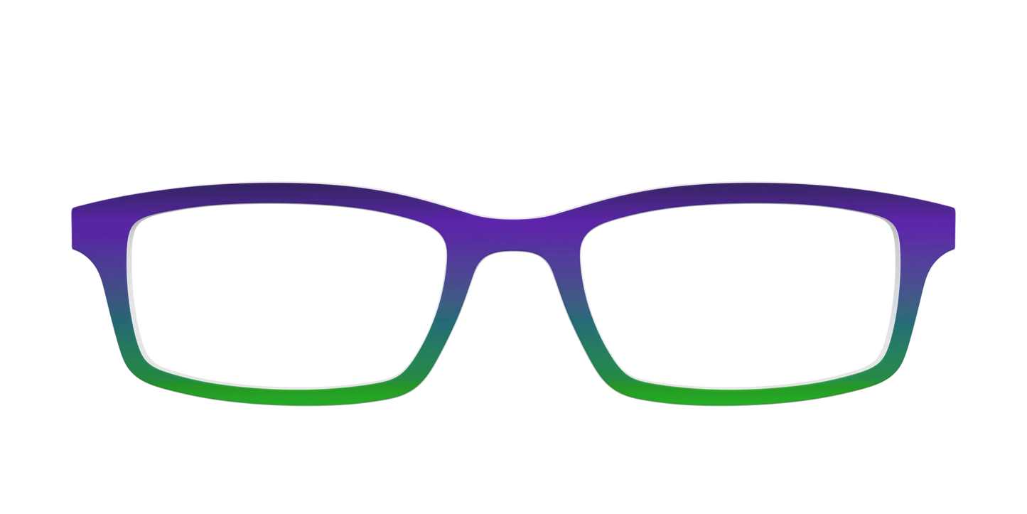The Ultra Violet to Bright Green Gradient