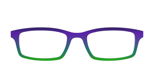 The Ultra Violet to Bright Green Gradient