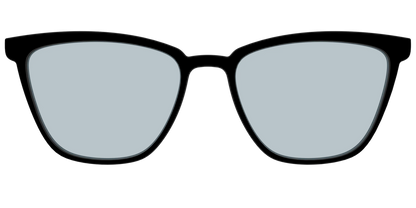The Black With Slate Blue Lens