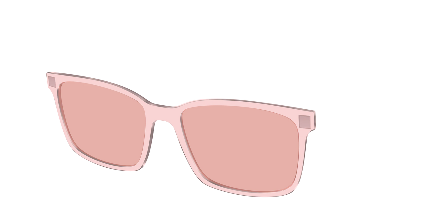The Pink Crystal With Coral Pink Lens