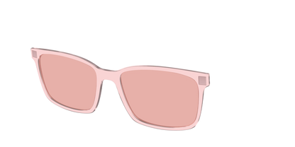 The Pink Crystal With Coral Pink Lens