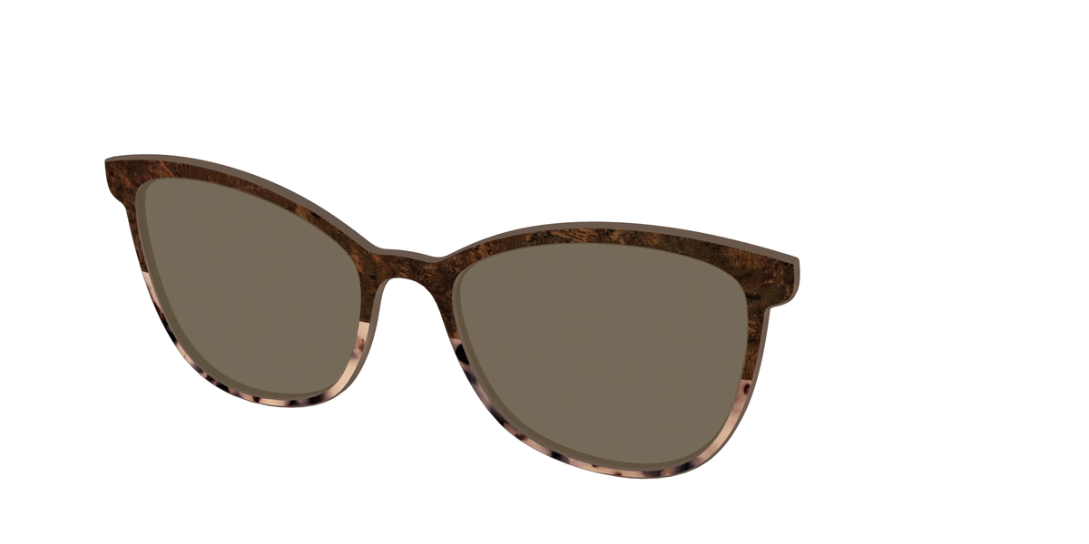 The Polarized Dark Oak Tortoise Split Sun Top