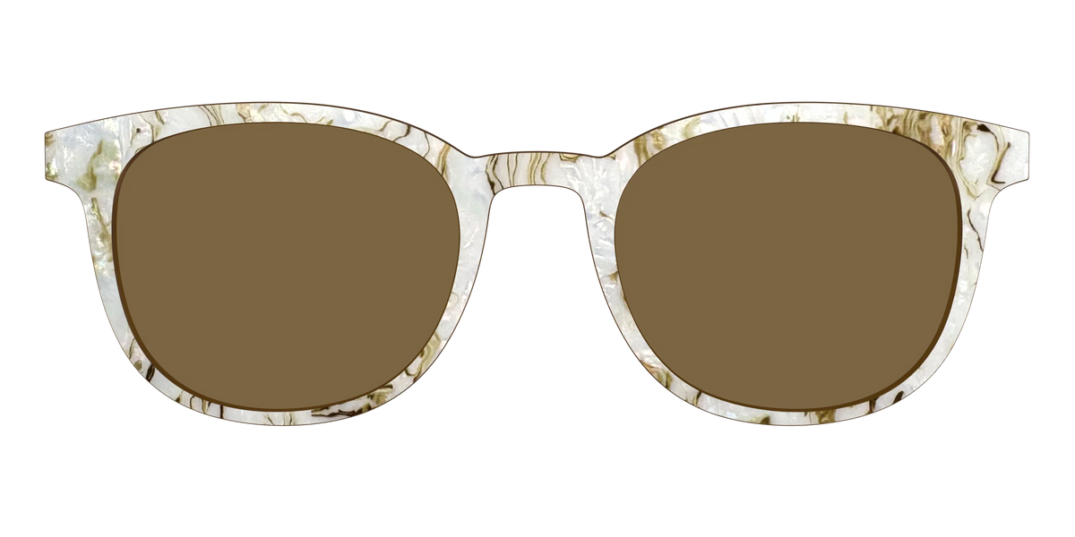 The Polarized Ivory Sand Pearl Shell Sun Top