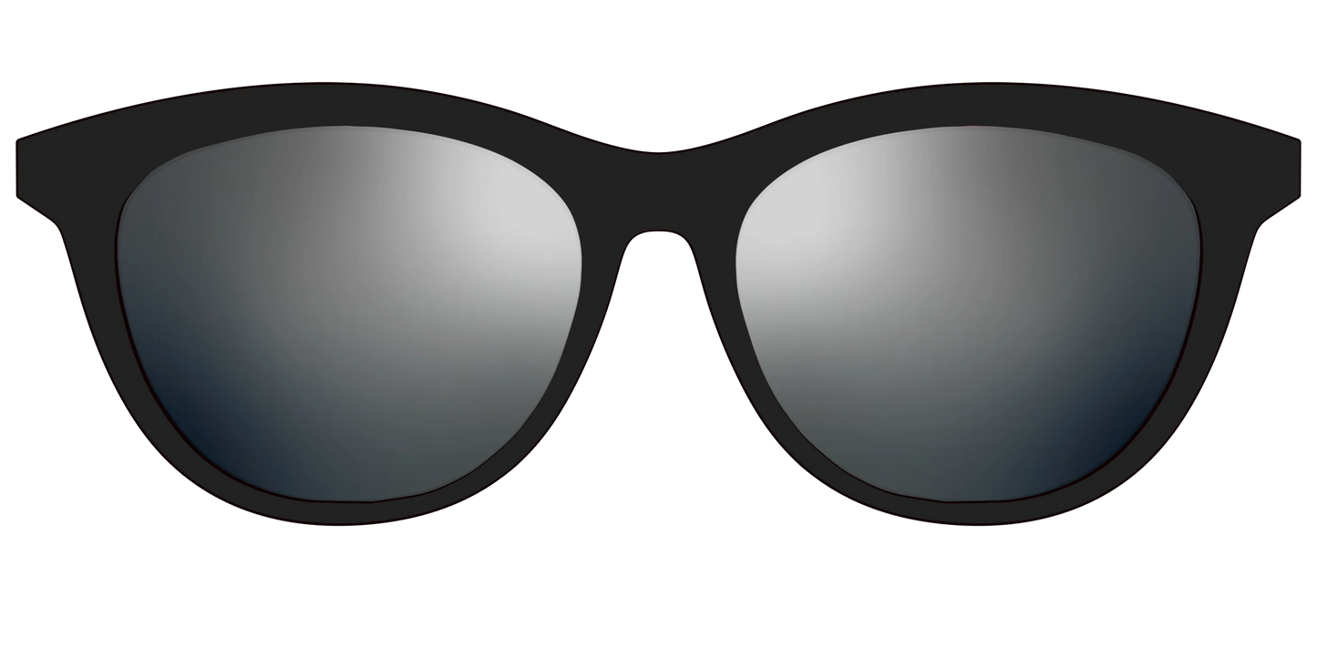 The Polarized Silver Reflective Sun Top