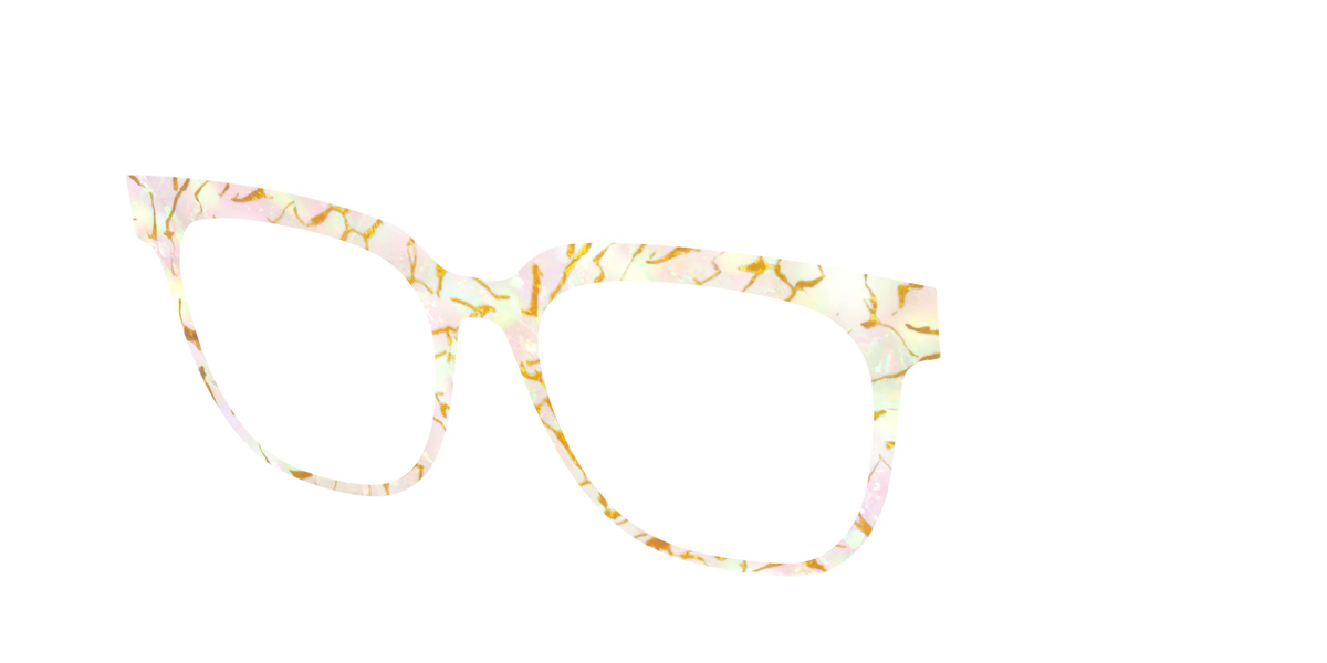 The Opalescent Pearl with Gold Streaks