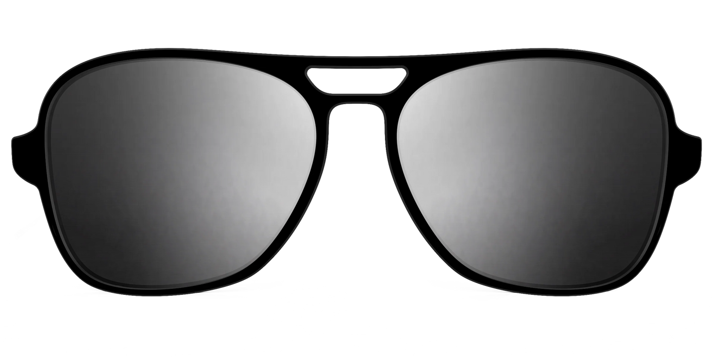 The Polarized Silver Reflective Sun Top