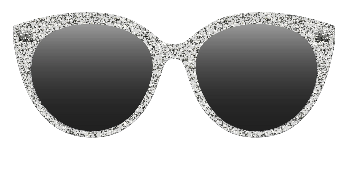 The Polarized Silver Sparkle Sun Top