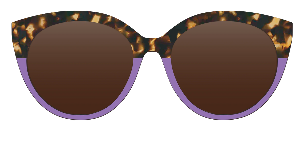 The Polarized Lavender Tortoise Split Sun Top