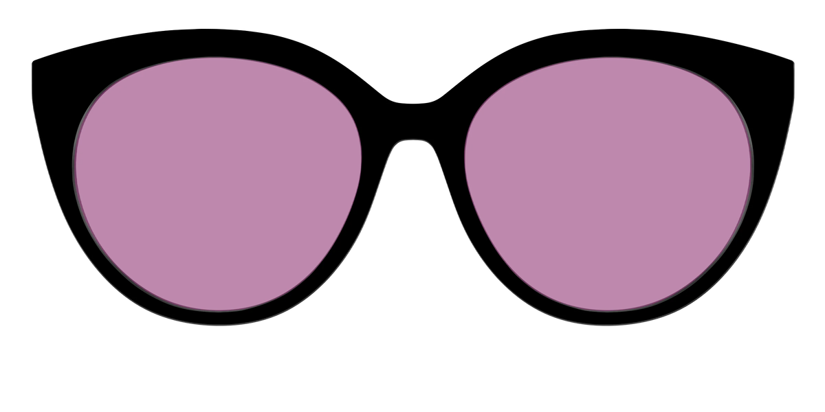 The Black with Pink Racquet Sport Lens