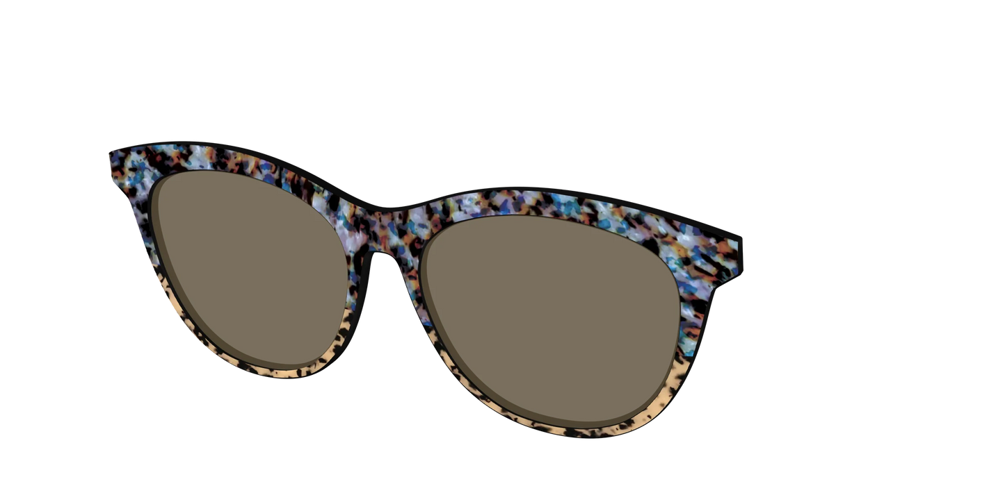 The Polarized Oasis Tortoise Split Sun Top